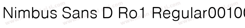 Nimbus Sans D Ro1 Regular001005字体转换